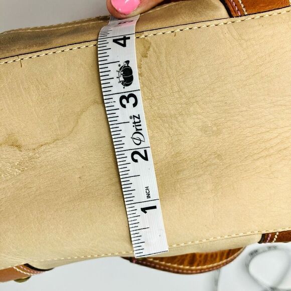 COACH #10002 Gold & Patchwork Leather Trim Tote / Shoulder Bag - Picture 13 of 14